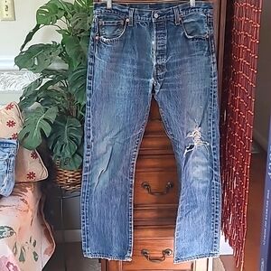 Levi's 501 Button Fly Jeans 34" X 32"
